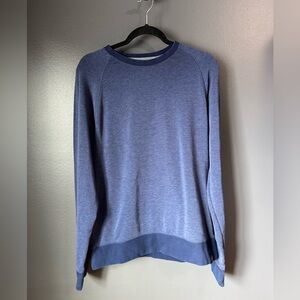 Banana Republic Men's Heather Blue Crewneck Sweater